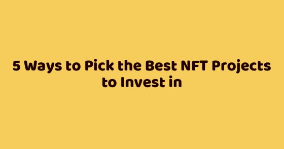 5 Ways to Pick the Best NFT Projects to Invest in